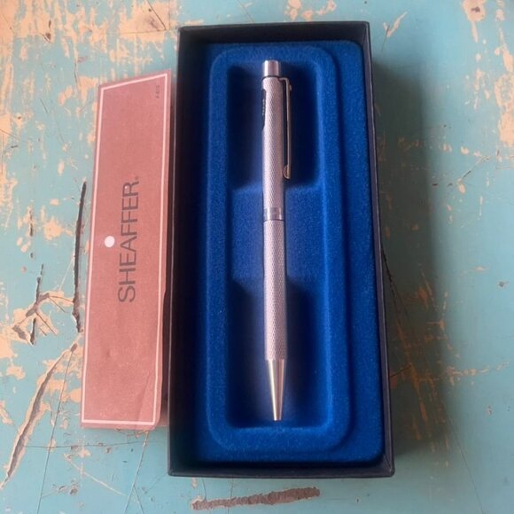 Sheaffer Sterling Silver Targa 1026X Retracting Ballpoint Pen NWB Gift Idea - Picture 2 of 5